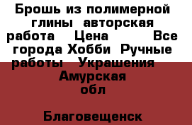 Брошь из полимерной глины, авторская работа. › Цена ­ 900 - Все города Хобби. Ручные работы » Украшения   . Амурская обл.,Благовещенск г.